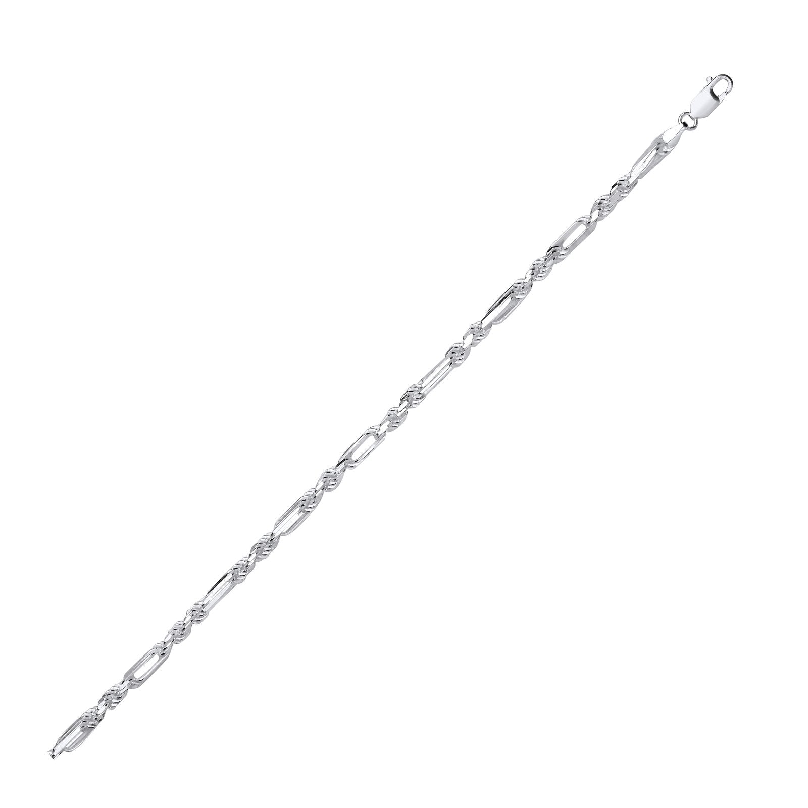 Silver 4.7mm Rope & Open Elongated Link Chain - Fine Necklace - Certified Authentic – Luxury Jewellery by Imperial Tim